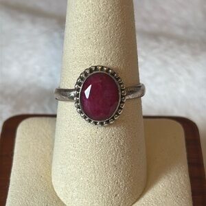 Natural Ruby 925 Sterling Silver Ring